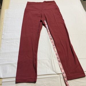 Lululemon Leggings size 4 Dusty red